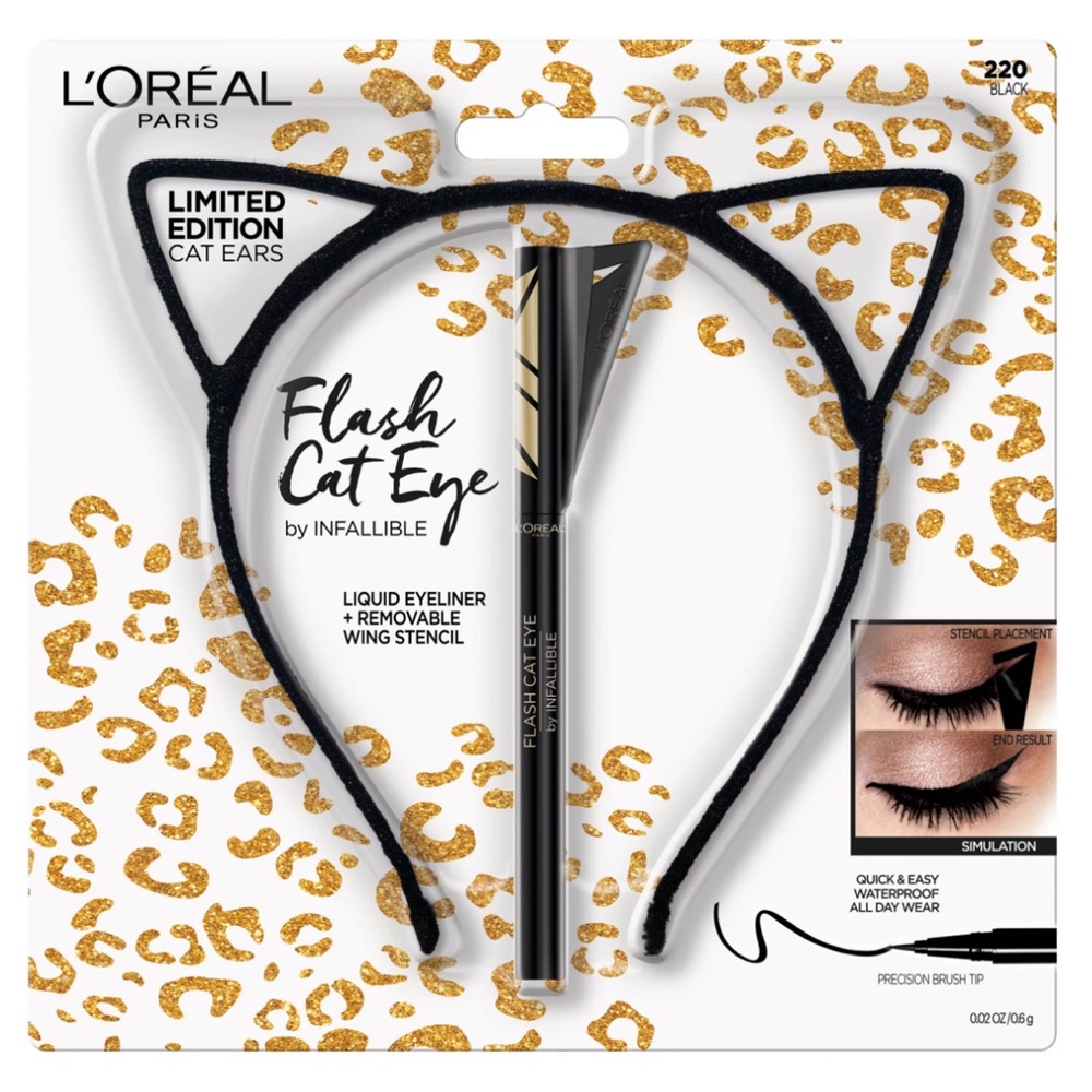 L'Oréal Paris Limited Edition Cat Ears Plus Flash Cat‎ Eyeliner- Pack of 2